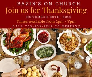 bazins thanksgiving